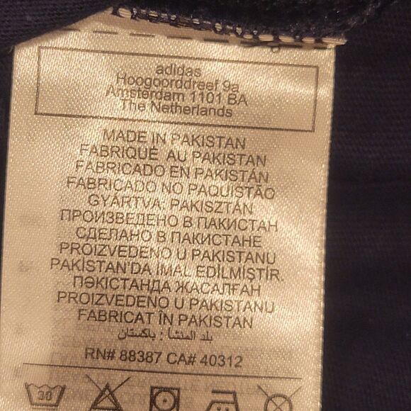 NWT ADIDAS Original 3-STRIPES TEE T-SHIRT Men SIZE 2XL Navy Embroidered Logo - Picture 12 of 12